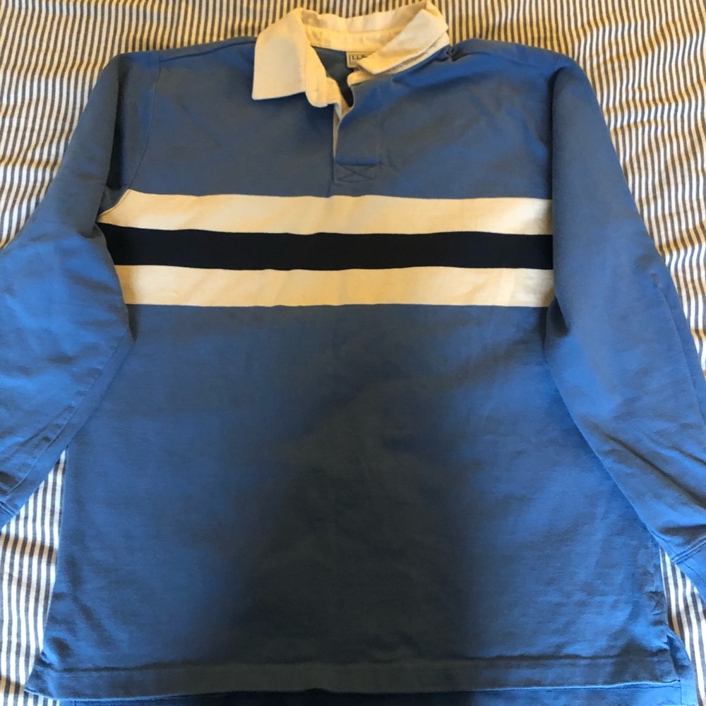 Llbean  rugby polo shirt